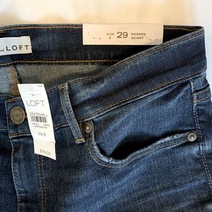 Loft Raw edge denim jeans